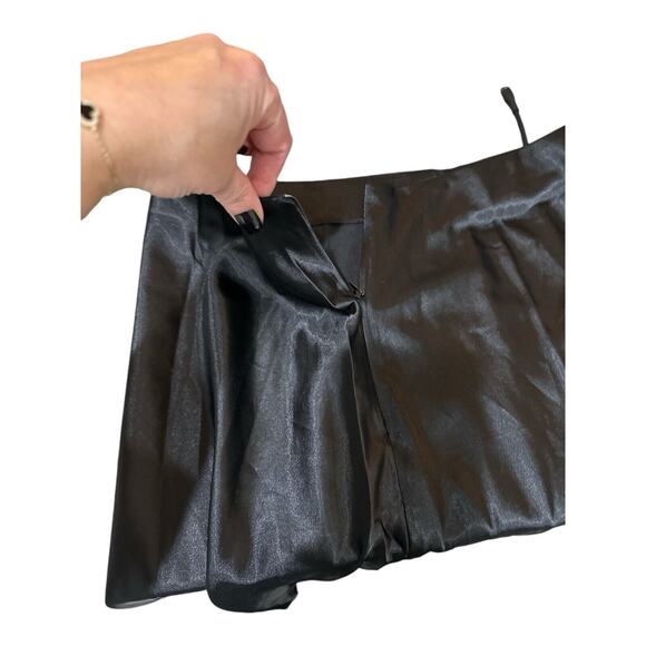 ALCEA ROSEA Women High Waist Silky Satin Midi Skirt Elastic Size L - Picture 5 of 11